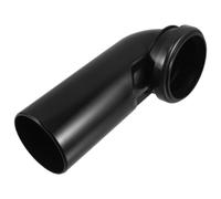 FRCOLOR Tubo de Desagüe para Inodoro de Pared Oculto, PVC Negro, 90 Mm