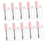 FRCOLOR Tubo de Rímel Vacío Recargable 10 Ml 10 Piezas Plástico Rosa para Máscara de Pestañas Kit de Belleza Maquillaje Profesional Portátil