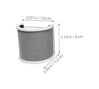 FRCOLOR U-shaped Mic Windscreen Cover Protector con Filtro Anti-salpicaduras y Reducción de Ruido para Grabación Funda Blanca con Instalación Rápida y Compatible con Varios Micrófonos