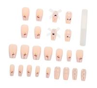 FRCOLOR Uñas Postizas Hebilla De Joyas Cuadradas Cereza Bonitas Para Decoración De Uñas