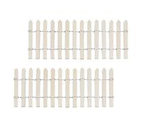 FRCOLOR Valla de Madera en Miniatura para Jardín 2 Piezas Cerca Decorativa Marrón Grande para Bricolaje DIY Adecuado para Macetas Bonsáis y Decoración de Casas de Muñecas