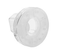 FRCOLOR Válvula de Drenaje de Bola para Barco, Tapón de Desagüe Marino 1-1/8 Pulgadas, Plástico Transparente, Antirretorno, Drenaje Unidireccional, para Kayak y Barcos de Pesca