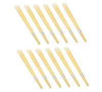 FRCOLOR Varillas de Aromaterapia Compactas de Cera de Abejas 12 Unidades Tamaño Grande Color Amarillo Claro Forma de Trompeta para Cuidado de Oídos Alivio de Senos Paranasales