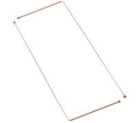 FRCOLOR Varillas de Radiestesia de Latón Cabezal Doble 2 Unidades para Búsqueda Espiritual y Localización de Agua y Oro, Herramienta Portátil para Exteriores y Actividades de Camping