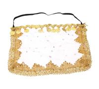 FRCOLOR Velo Elegante y Llamativo Facial de Poliéster Rosa para Danza del Vientre Accesorio No Irritante y Cosplay para Disfraz de Bailarina para Espectáculo
