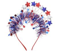 FRCOLOR venda hair topper bandana diadema de americana tocado del 4 de julio decorate decoración diadema americana accesorios de diadema rojo azul arte latte Paño Decorar