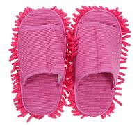 FRCOLOR Zapatillas Mopa Abiertas de Lavables para Limpieza Silenciosa Color Rosa Cómodas y Duraderas para Parquet y Polvo