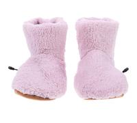 FRCOLOR Zapatos Abrigados Calentador de Pies USB, Zapatillas Calefactadas, Felpa, Rosa, Lavables, Calentamiento Rápido, Antideslizantes, Mujer, Invierno, Hogar