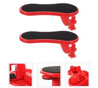FRCOLOR2Pcs Alfombrilla de muñeca Alfombrilla de ratón ergonómica Reposabrazos Oficina Rojo