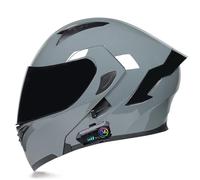 Frcychri Bluetooth Modular Casco De Moto, Aprobado por ECE, Casco Integral De Motocicleta Abatible hacia Arriba, con Doble Visera Cascos De Motocicleta, para Mujeres Y Hombres U,XX-Large