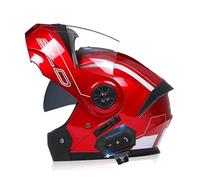 Frcychri Casco De Moto Modular Bluetooth, Casco Abatible con Doble Visera, ECE Homologado, Integrado Casco Moto Cascos Integrales, Adecuado para Hombres Y Mujeres Adultos I,Small