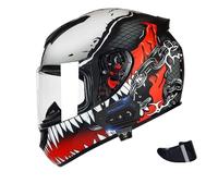 Frcychri Casco De Motocicleta con Bluetooth Externo, Casco Modular Plegable, Casco Integral para Motocicleta con Gafas De Sol Certificado por La ECE, para Mujeres Y Hombres Y,2XL (63-64CM)