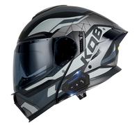 Frcychri Casco De Motocicleta con Bluetooth Externo, Casco Modular Plegable, Casco Integral para Motocicleta con Gafas De Sol Certificado por La ECE, para Mujeres Y Hombres Q,Large