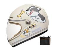 Frcychri Casco Integral Motocicleta para Niños, Homologado ECE con Visor Solar, Transpirable Cómoda, Cascos para Motocicletas Dcuatro Ruedas, Karts Calle, Scooters, Cruceros Ciclomotores N,Small