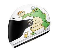 Frcychri Casco Integral Motocicleta para Niños, Homologado ECE con Visor Solar, Transpirable Cómoda, Cascos para Motocicletas Dcuatro Ruedas, Karts Calle, Scooters, Cruceros Ciclomotores K,Small