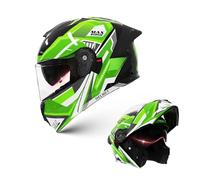 Frcychri Casco Modular Integrado Motocicleta, Casco Abatible Frontal, Casco Integral Protección para Motocicleta, Casco Motocicleta Scooter, con Certificación ECE Visera Solar, Apto Adul K,Small