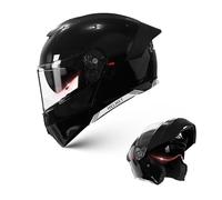 Frcychri Casco Modular Integrado Motocicleta, Casco Abatible Frontal, Casco Integral Protección para Motocicleta, Casco Motocicleta Scooter, con Certificación ECE Visera Solar, Apto Adul P,Medium