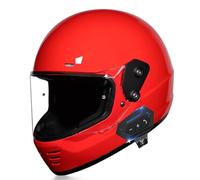Frcychri Casco Motocicleta con Auriculares Bluetooth, Casco Modular Plegable, Certificado ECE Ligero con Visera Doble Capa, Casco Protector Integral para Motocicleta, Mujeres Hombres E,2XL (62-63CM)