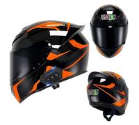 Frcychri Modular Bluetooth Integrado Casco Moto, Casco Abatible ECE Homologado, para Adultos, Hombres Y Mujeres S,3X-Large