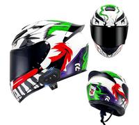 Frcychri Modular Bluetooth Integrado Casco Moto, Casco Abatible ECE Homologado, para Adultos, Hombres Y Mujeres U,Large
