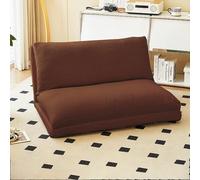 Frcychri Sofá Compresible Plegable, Convertible En Cama Individual Y Tumbona Relax, Espuma Memoria Extra Gruesa, Soporte Lumbar, para Salón, Dormitorio, Espacios Pequeños Brown Gray