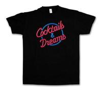 FRDE265wdx IMAY Cocktails Dreams Cocktail Movie Logo T-Shirt Tom Film 80S Cruise Barkeeper Black XXL