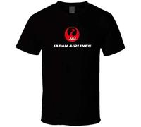 FRDE265wdx Jal Japan Airlines T-Shirt Black XXL