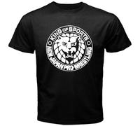 FRDE265wdx Japan Pro Wrestling NJPW Logo Martial Arts Men's Black T-Shirt Black 3XL