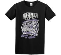 FRDE265wdx ji Nekromantix Punk Band Graphic T-Shirt Black M