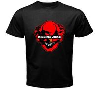 FRDE265wdx Killing Joke Punk Logo Men's White Black T-Shirt Black L