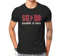 FRDE265wdx Operating System Tux Penguin Man Tshirt Black 3XL