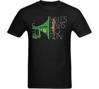 FRDE265wdx Ywerer Men Miles Davis Big Fun Funny Cover Design Size Tshirts Black L