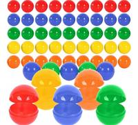 Frdelma Bolas de Lotería, 50 Unidades Bolas de lotería de 3 cm Bolas de plástico divisibles Bolas Huecas de lotería para tómbolas, Fiestas, Actividades, sorteos, 5 Colores
