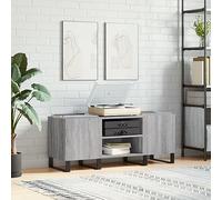 Frdhee Armario de almacenamiento para libros, decorativo, con paneles grises, 121 x 38 x 48 cm, material de madera, para salón, dormitorio, oficina, habitación infantil