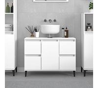 Frdhee Armario de baño para lavabo, 80 x 33 x 60 cm, material de madera para baño, inodoro, vestidor