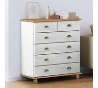 Frdhee Cajonera con cajones, color blanco, 91 x 40 x 95,5 cm, para pasillo, habitación de invitados, cocina, fácil montaje