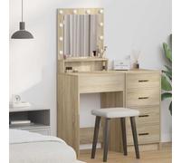 Frdhee Dressing Table Tocador Tocador Maquillaje Mesa de Maquillaje, Tocador Roble 50 x 41 x 135 cm Material de madera, Mesa Vanity Table para Dormitorio, Fácil de Montar, Diseño Moderno