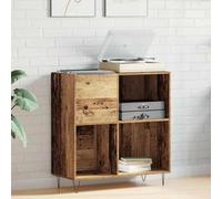 Frdhee Estantes y Soportes para DVD de la Torre de CD, Mueble para Discos de Vinilo Madera Vieja 85 x 38 x 89 cm Almacenamiento en Estante Bluray para Sala de Estar, Oficina, Dormitorio