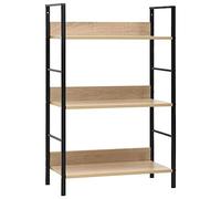 Frdhee Garage Organization, Estantería de 3 Niveles Madera ingeniería Roble 60x27,6x90,5 cm Cabinets para Oficina, Organización del Hogar