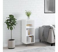 Frdhee Highboard, cocina buffet, armario de cocina, aparador, blanco, 34,5 x 32,5 x 90 cm, material de madera para habitaciones de invitados, comedor, sala de estar, oficina en casa