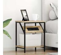 Frdhee Mesita de noche, armario pequeño, mesita de noche, 2 unidades, roble 38 x 30 x 48 cm, material de madera para salón, pasillo, dormitorio, al lado del sofá