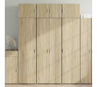 Frdhee Mesitas De Noche Estrechas, Aparador Alto Madera de ingeniería Roble 70x42,5x185 cm Mesilla De Noche para Salón, Dormitorio, Cocina y Proch