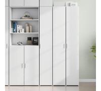 Frdhee Mesitas De Noche Estrechas, Aparador de Madera de ingeniería Blanco 30x42,5x185 cm Mesilla De Noche para Salón, Dormitorio, Cocina y Proch