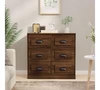 Frdhee Muebles de pasillo, armario de cocina, muebles de salón, aparador marrón efecto roble 70 x 35,5 x 67,5 cm, material de madera para comedor, habitación de invitados, oficina en casa, sala de