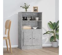 Frdhee Muebles de salón, armarios de cocina, tablero alto, gris hormigón, 60 x 35,5 x 103,5 cm, material de madera para sala de estar, comedor, habitación de invitados, oficina en casa