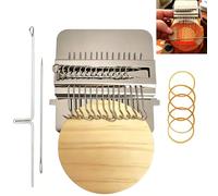 Frdhee Pequeño telar para reparación de calcetines, Darning Loom Speedweve tipo herramienta de tejer pequeña máquina de telar para manualidades Kit de reparación de arte (14 ganchos)