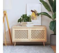 Frdhee Puertas de armario de repuesto, 2 unidades, diseño de rejilla, 49,5 x 39,5 cm, madera maciza de pino, solo puertas de armario para armario, cocina o salón