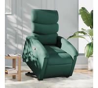 Frdhee Sillón de descanso moderno para salón, sillón de relax con ayuda para levantarse, tela verde oscuro, para salón, versátil