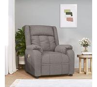 Frdhee Sillón de lectura, de masaje, de tela pardo, con función de sueño, para salón y dormitorio