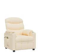 Frdhee Sillón de lectura, sillón de masaje, eléctrico, color crema, con función de sueño, para salón y dormitorio